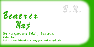 beatrix maj business card